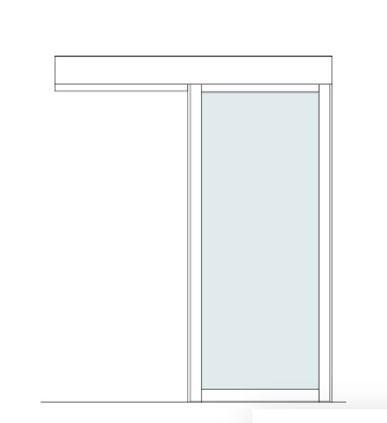  Porte Coulissante en Applique Coupe-feu - EI 30 | ClassicTeq  - Portes CF REI 30/60