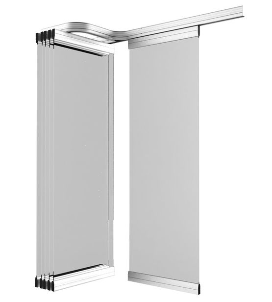  Porte coulissante modulable | MSW   - Système coulissant en applique ou à encastrer