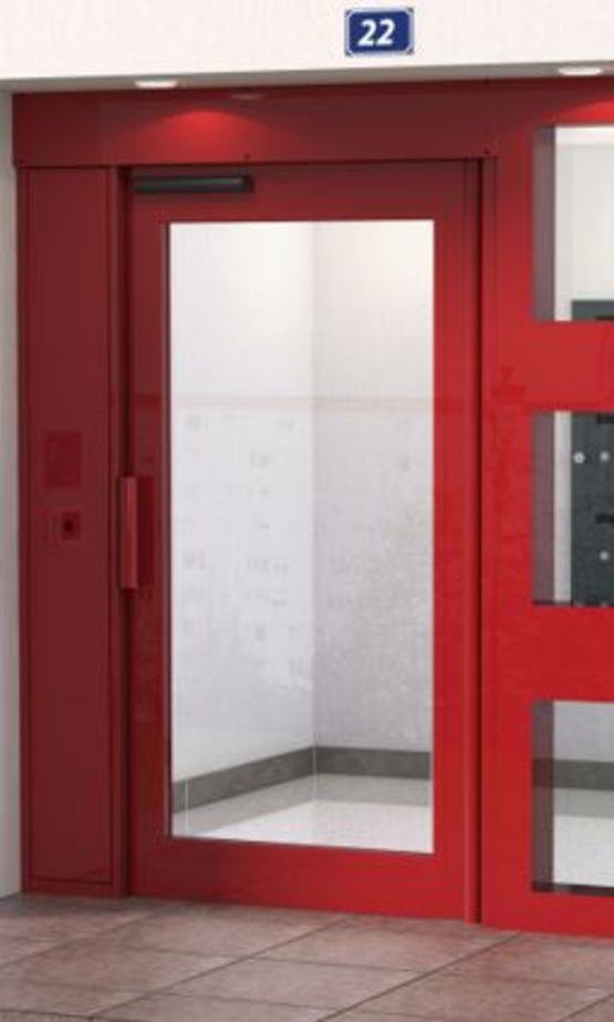 Porte coulissante motorisée pour hall d&#039;entrée | Portech - produit présenté par MANTION