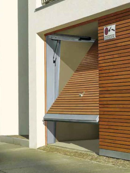 Porte coulissante pour garages à encombrement minimal | ST 500 - Porte coulissante de garage