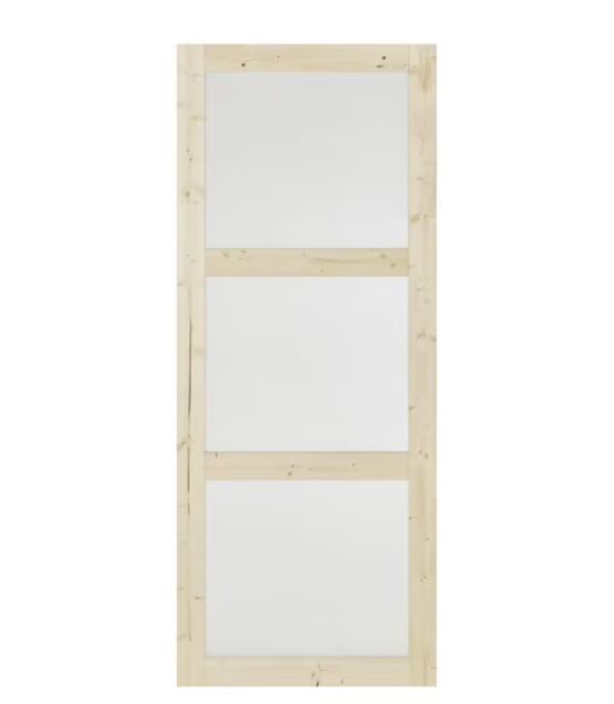 Porte Coulissante Robin Vitrée Sapin | LAPEYRE SERVICES