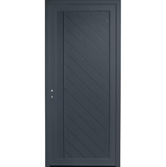 Porte d'entrée Aliana PVC Gris | LAPEYRE SERVICES