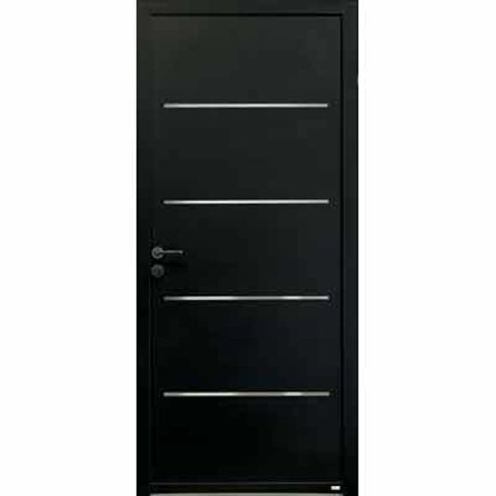  Porte d&#039;entrée aluminium à inserts décoratifs effet miroir | Cotim 11 - ZILTEN