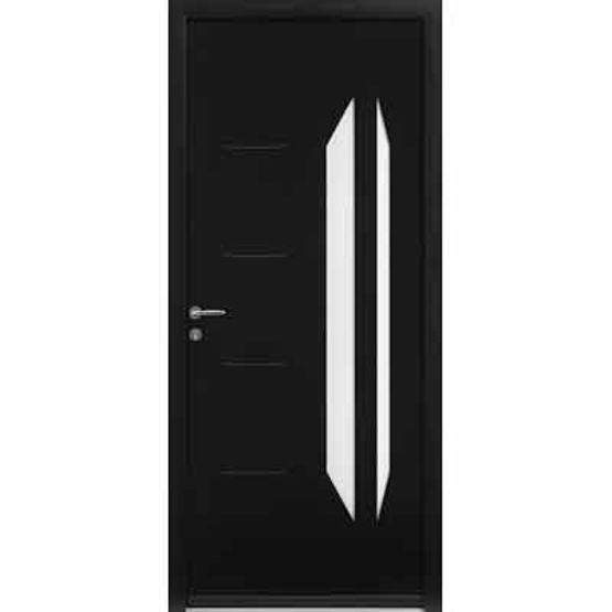 Porte d&#039;entrée aluminium à vitrage effilé intégré | Idra - ZILTEN