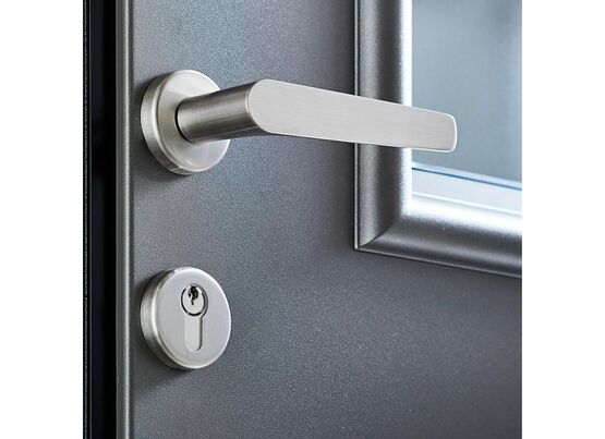 Porte d'entrée Aluminium | Adèle-Rose - produit présenté par LAPEYRE SERVICES