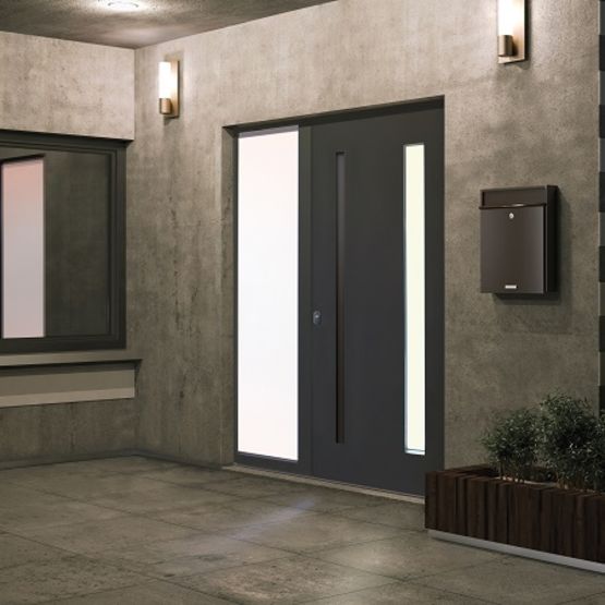 Porte d’entrée aluminium monobloc | Batistyl Habitat  - produit présenté par BATISTYL HABITAT