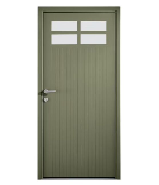 Porte d’entrée aluminium vitrée | Abby-Gaëlle sur mesure haute sécurité