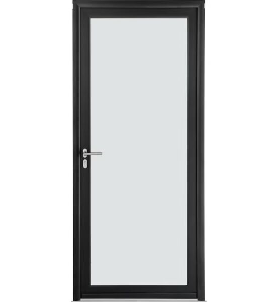 Porte d’entrée aluminium vitrée | Adénora vitrage dépoli sécurité renforcée