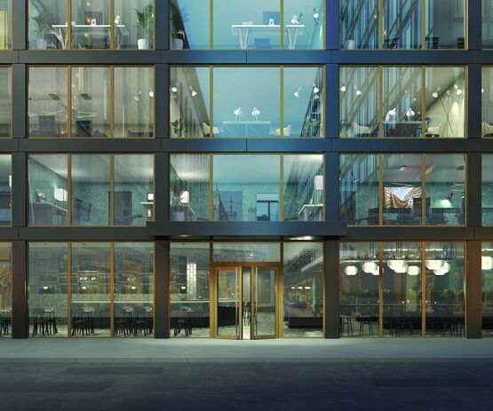  Porte d&#039;entrée battante grand trafic à rupture de pont thermique | Wictsyle NG - Porte d'entrée en aluminium