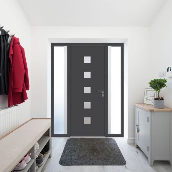  Porte d'entrée monobloc en aluminium à haute performance thermique | Série 5700 - SEPALUMIC