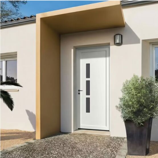  Porte d’entrée PVC blanc 215 x 90 cm | ANDELLE - Porte d'entrée en PVC ou composite