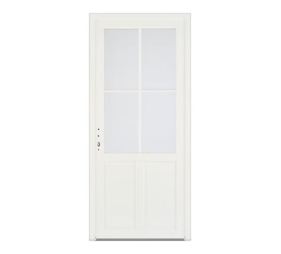 Porte d'entrée PVC Blanc 215 x 90 cm | OLONNE 2
