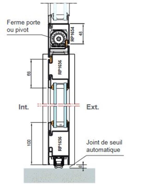  Porte d&#039;entrée vitrée antivandalisme en profils d&#039;acier | Portavie - Porte d'entrée en acier