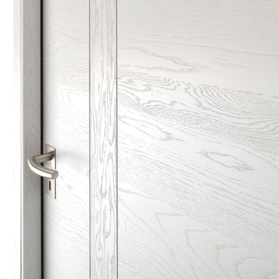 Porte d&#039;intérieur à parement en chêne massif | Emia design - gamme design - produit présenté par ROZIÈRE