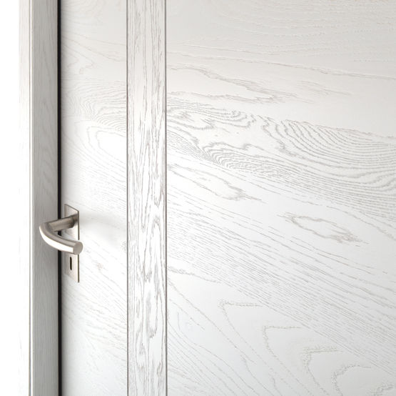 Porte d'intérieur à parement en chêne massif | Emia design - gamme design - produit présenté par ROZIÈRE