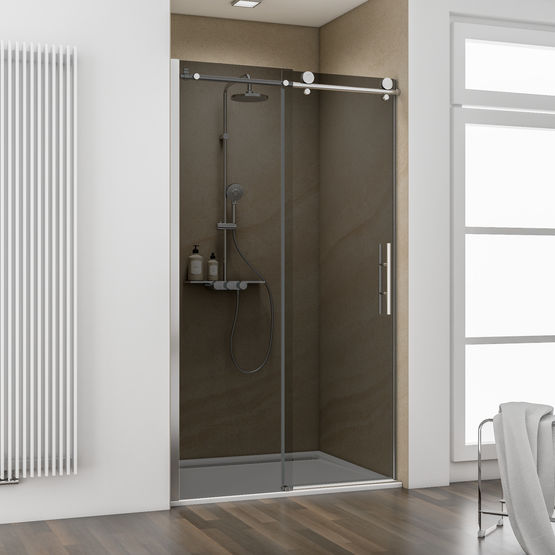 Porte de douche coulissante avec ou sans paroi latérale | Masterclass D7080 - produit présenté par SCHULTE HOME GMBH + CO. KG