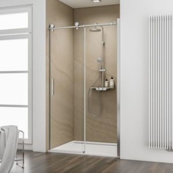 Porte de douche coulissante avec ou sans paroi latérale | Masterclass D7080