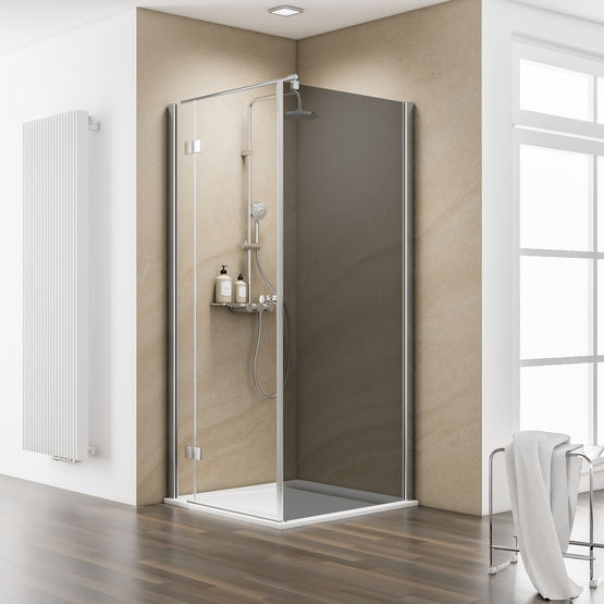  Porte de douche Pivotante avec ou sans paroi latérale  Masterclass D7401 - Parois de douche avec porte battante