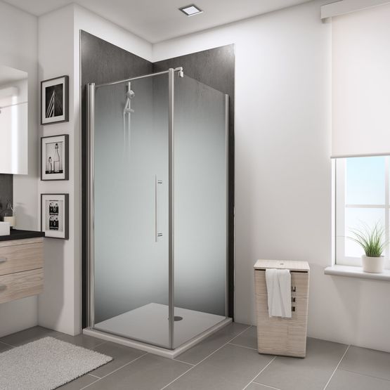 Porte de douche pivotante avec paroi latérale fixe D3693 - produit présenté par SCHULTE HOME GMBH + CO. KG