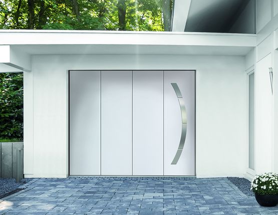  Porte de garage sectionnelle à déplacement latéral  - FAME