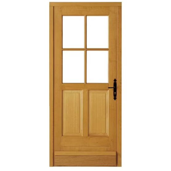 Porte de service bois exotique vitrée | LAPEYRE SERVICES