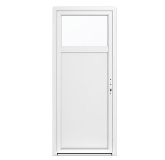 Porte de service PVC Molène 2 | Porte de service PVC sécurisée 5 points vitrage retardateur d’effraction