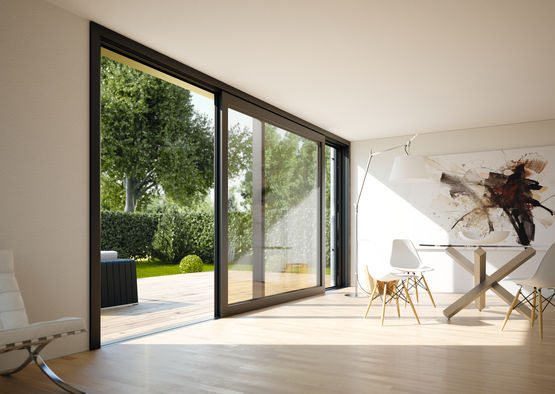 Porte-fenêtre levante-coulissante en PVC | PremiDoor 76 - produit présenté par PROFINE FRANCE SAS