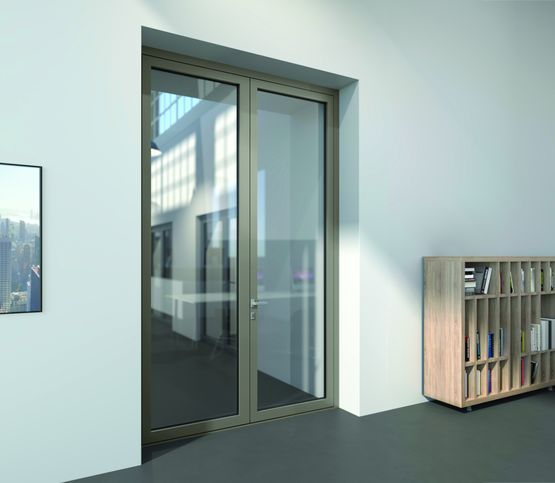  Porte intérieure à profilés modulaires en aluminium sans rupture thermique | Wicstyle 65 N NG - WICONA
