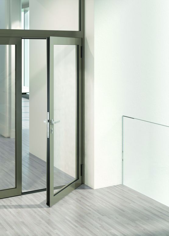  Porte intérieure à profilés modulaires en aluminium sans rupture thermique | Wicstyle 65 N NG - Porte de distribution métallique