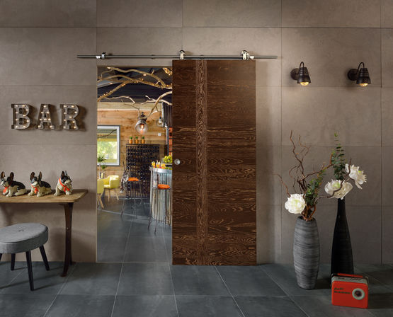 Porte intérieure personnalisable à parement en chêne massif | Emia - gamme modulo bois - ROZIÈRE