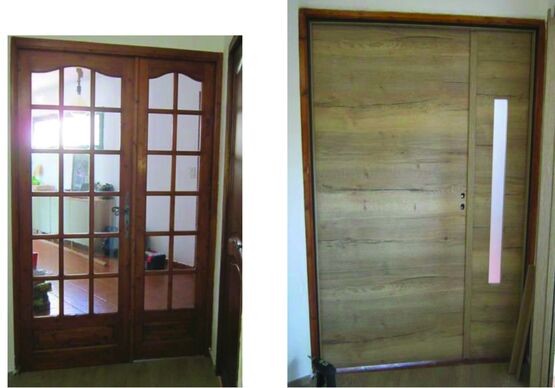  Porte intérieure simple ou double en rénovation intégrale bâti compris | Renomax - Porte de distribution en bois