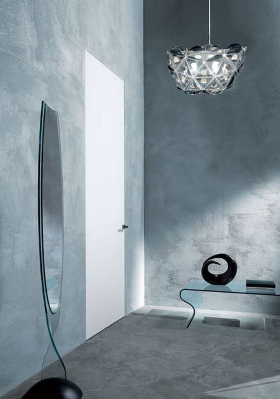  Porte Scrigno coupe-feu à battant à fil de cloison | Essential X122 - Porte de distribution en bois