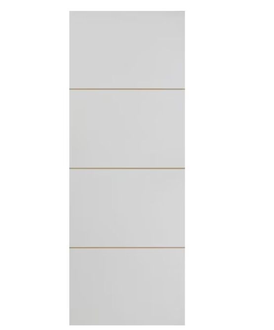 Porte seule HARMONIE recoupable prépeint blanc
