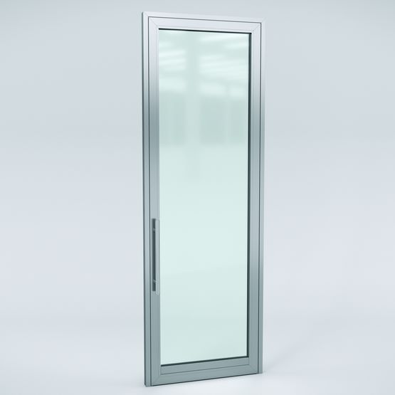 Porte vitrée coupe-feu 30 minutes en aluminium Hydro-circal | Wicstyle 75FP EI30