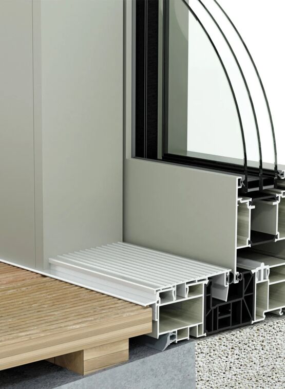  Portes coulissantes en aluminium | PIERRET SA  - Baie coulissante ou à galandage en aluminium