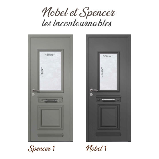  Portes d’entrée monobloc en aluminium | Tradition - Porte d'entrée en aluminium