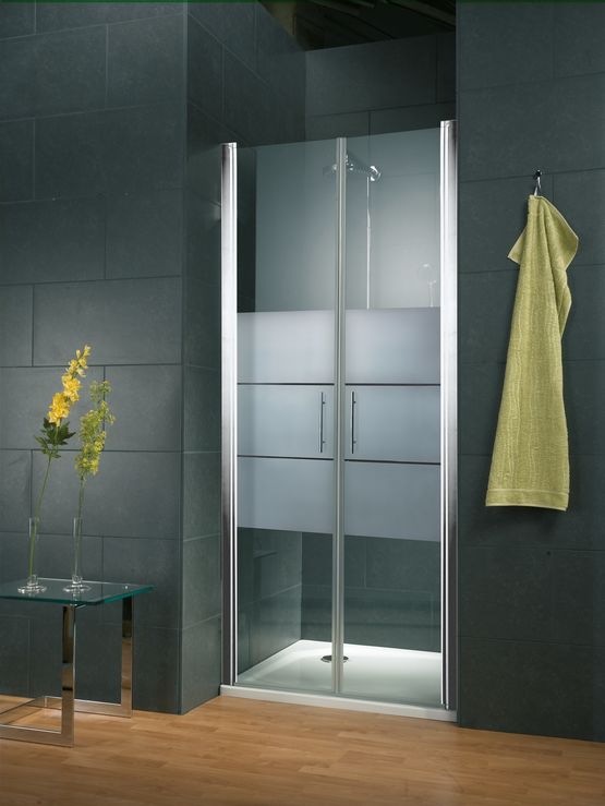  Portes de douche battantes avec paroi latérale 70, 80, 90 cm | Newstyle D3220 - Parois de douche avec porte battante