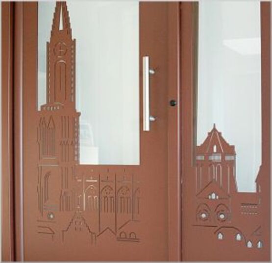 Portes pour hall d’entrée personnalisables | Décor - Porte d'entrée en acier