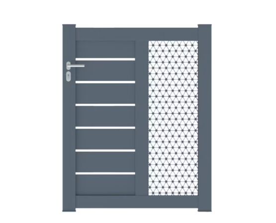 Portillon aluminium Catane décor moucharabieh sur-mesure | LAPEYRE SERVICES