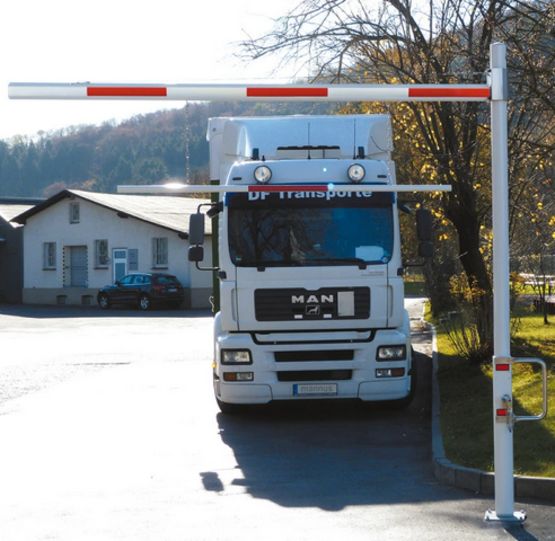 Portique de limitation de hauteur pivotant HSB50 - produit présenté par NORMEQUIP