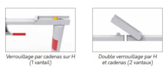 Portique pivotant | Portique à cadenas pour contrôle d'accès véhicules - produit présenté par SEMCO