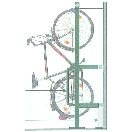 Portique porte-bicyclettes cinq à dix places | Blocalcycles
