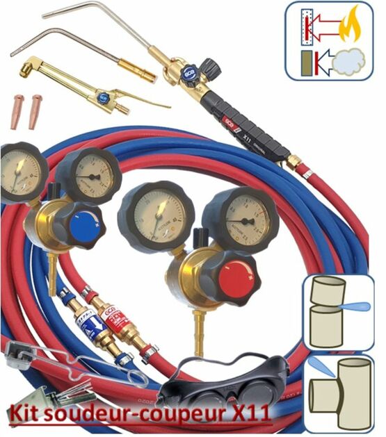 CHALUMEAU SOUDURE 5BEC OXYGENE ACETYLENE MASTER