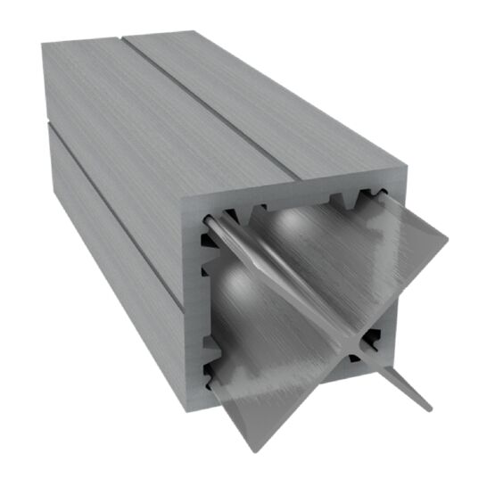 Poteau de clôture composite | DF1P90SG avec renfort aluminium