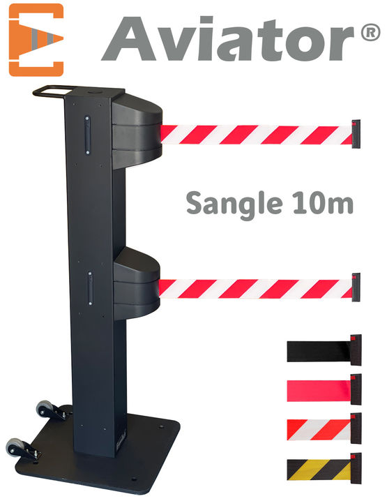  Poteau de guidage à sangle 10m sur 2 niveaux