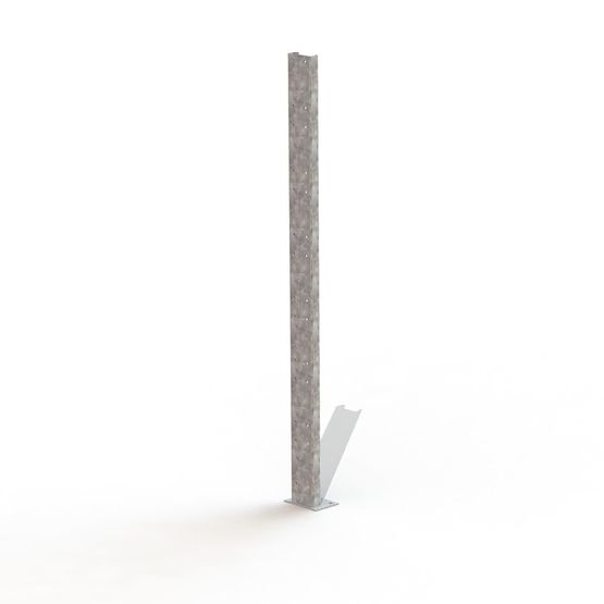  Poteau droit pour cache poubelles bois stratifié Teck extensible - NORMEQUIP