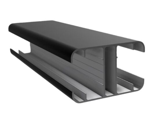 Poteau H de clôture | Aluminium Slim Line noir DF1PA85