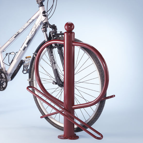  Poteau range vélos Carthagène zingué vert - NORMEQUIP