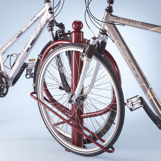  Poteau range vélos Carthagène zingué vert - Abri vélo