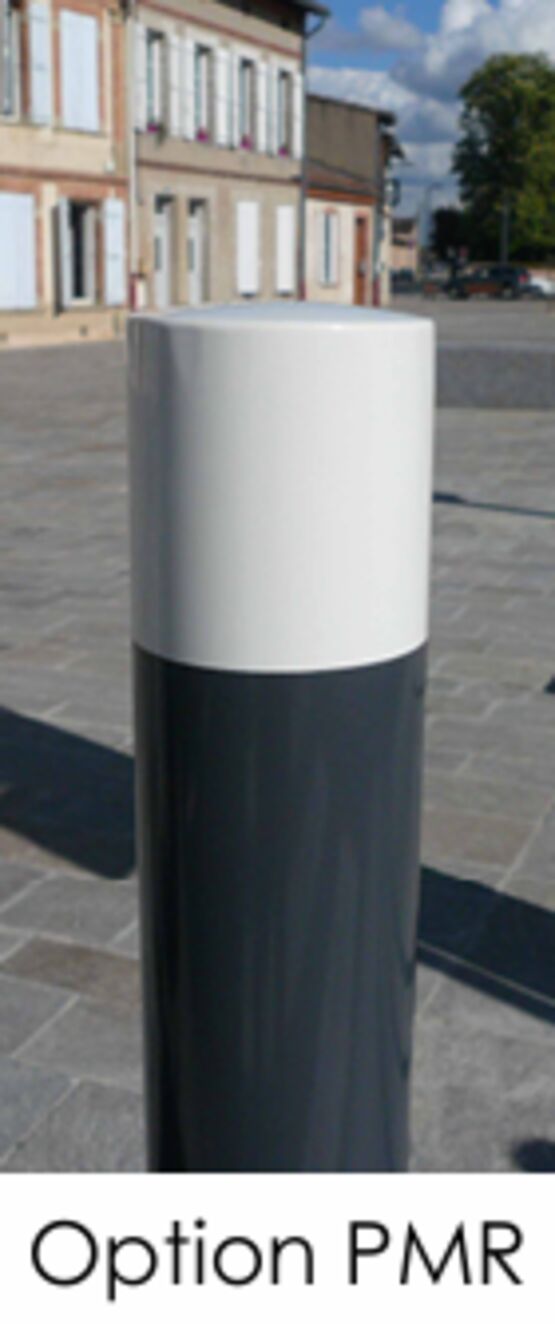 Potelet de voirie en acier | Epure Potelet Norm cylindrique - SEMCO